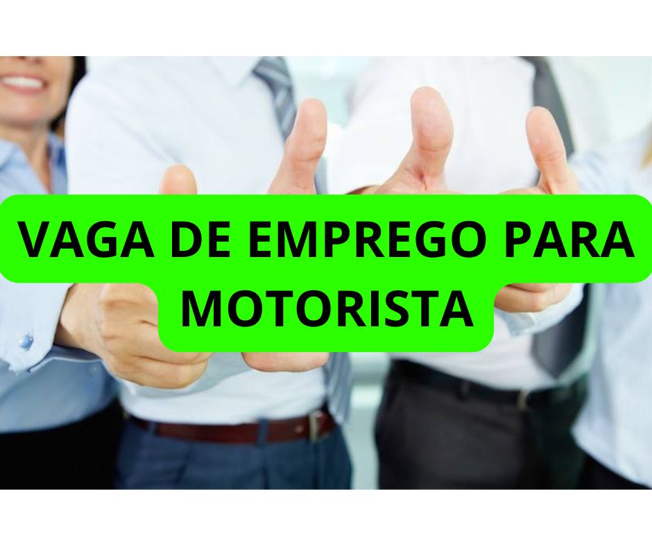 Vaga para Motorista – Categoria D ou E