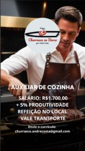 Auxiliar de Cozinha